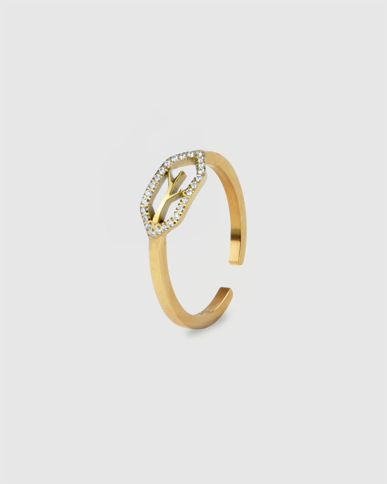 Le Jardin W Crystal Hollow Ring